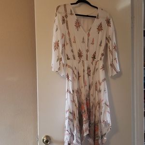 A mid length dress